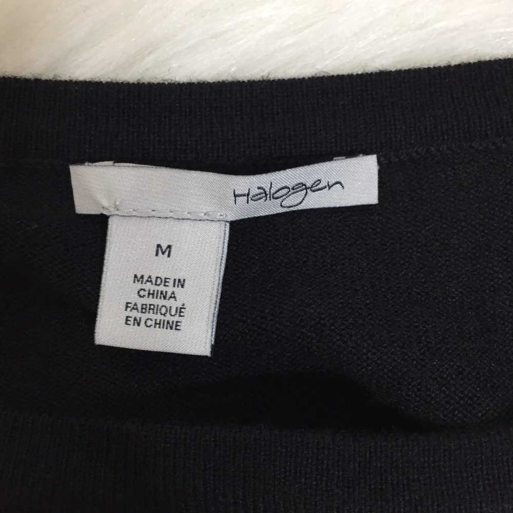 Halogen Striped Long Sleeve Scoop Neck Sweater - Picture 4 of 5
